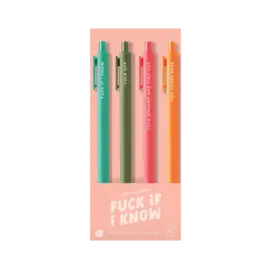 Talking out of turn Ensemble de stylo Jotter - Fuck if I know