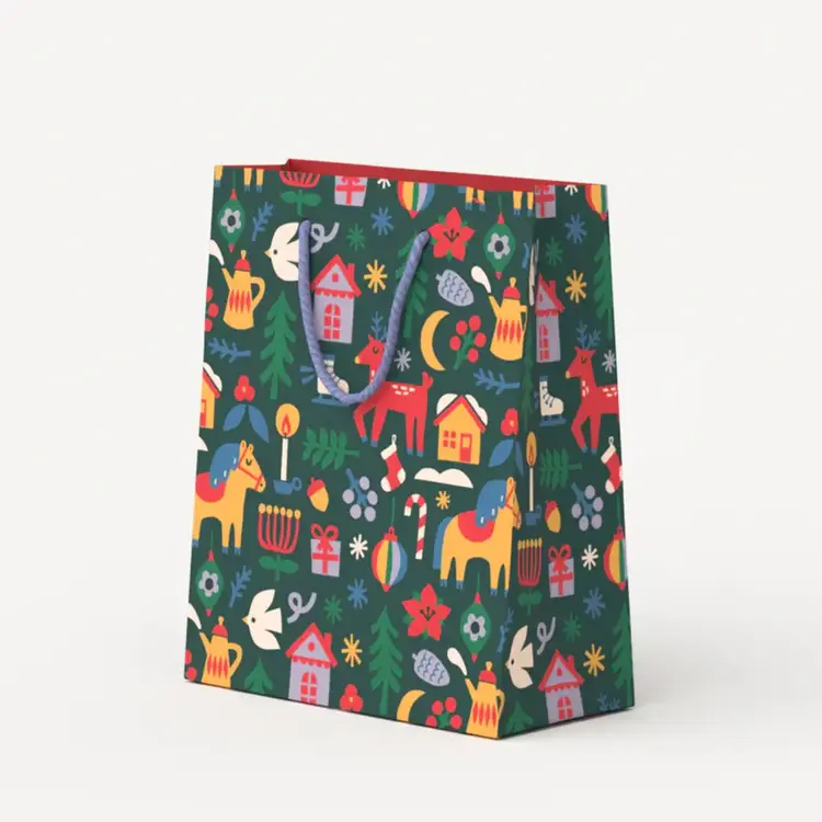 Paperole Sac cadeau - Moyen - FOLK