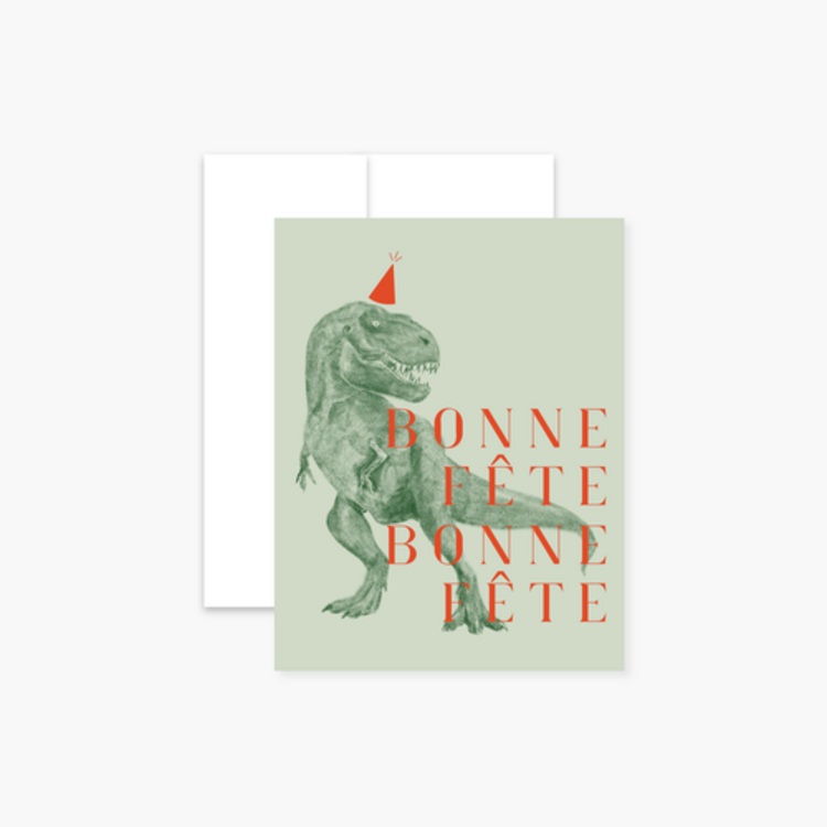 Boucle et Papier Géante carte de souhaits - T-Rex Bonne fête
