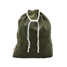 Next Chance Sac cadeau réutilisable - Velours côtelé - Olive