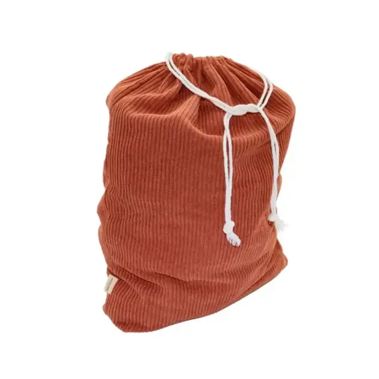 Next Chance Sac cadeau réutilisable - Velours côtelé - Terracotta