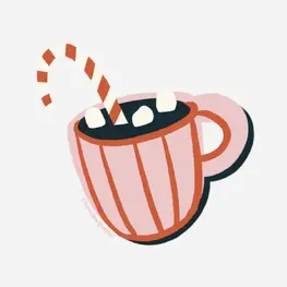 Boucle et Papier Autocollant - Chocolat chaud