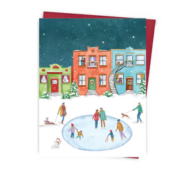 Hobeika Art Carte de Noël - Patinoire