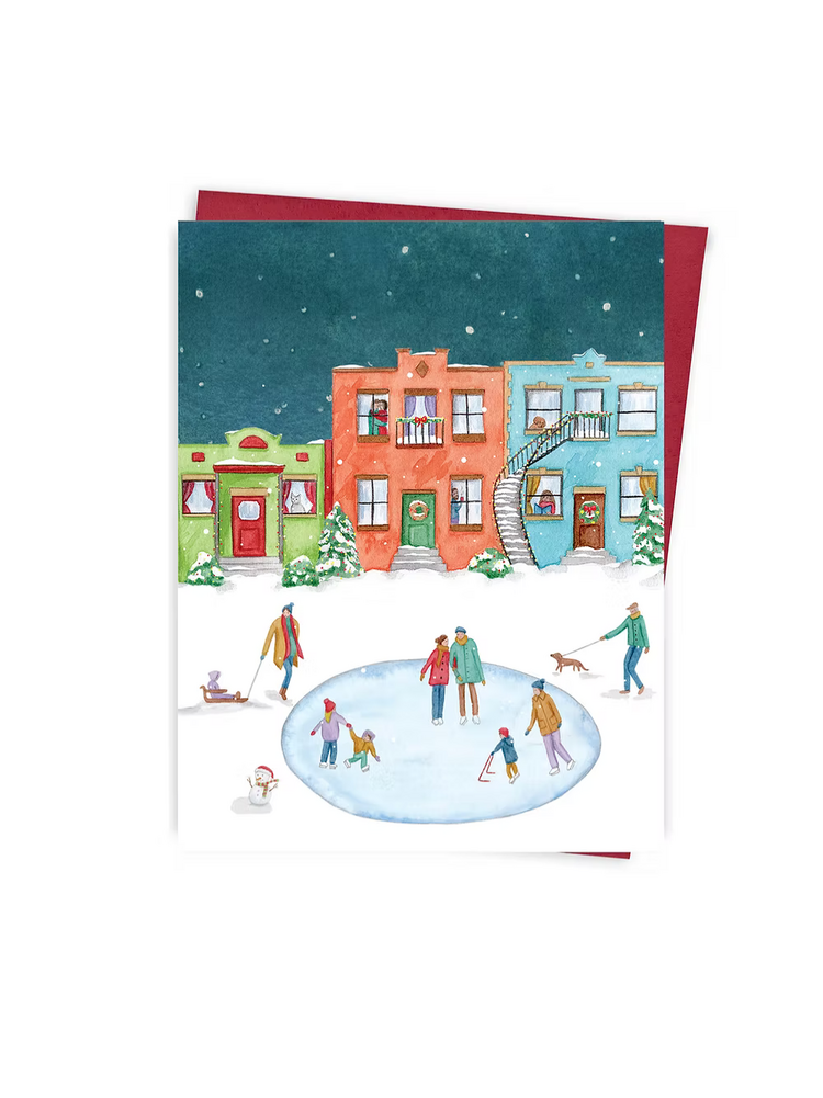 Hobeika Art Carte de Noël - Patinoire