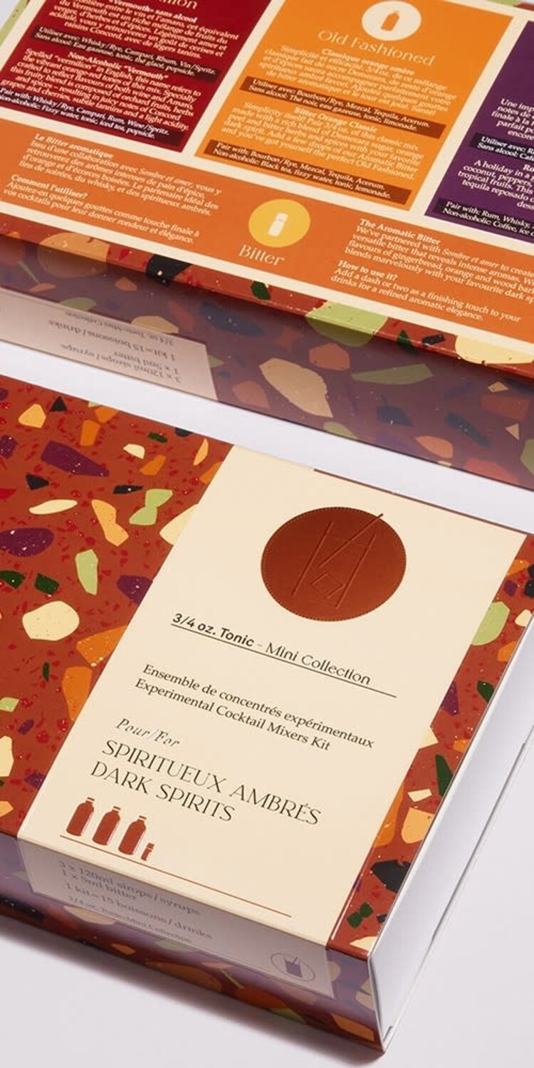 3/4 oz. Tonic Maison Mini collection pour spiritueux ambrés