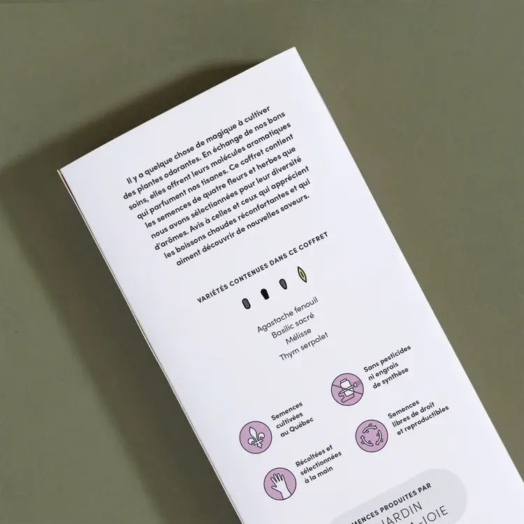 Le nutritionniste urbain Coffret de semences - Tisanes