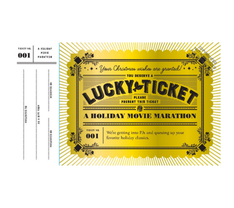 Chronicle Books Coupons chanceux pour Noël