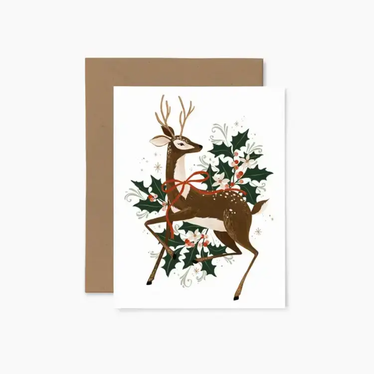 Joannie Houle Boîtier de cartes (6) - Renne de Noël