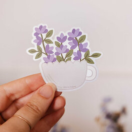 Mimi & August Autocollant - Tasse fleurie