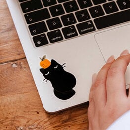 Mimi & August Autocollant - Chat Orange