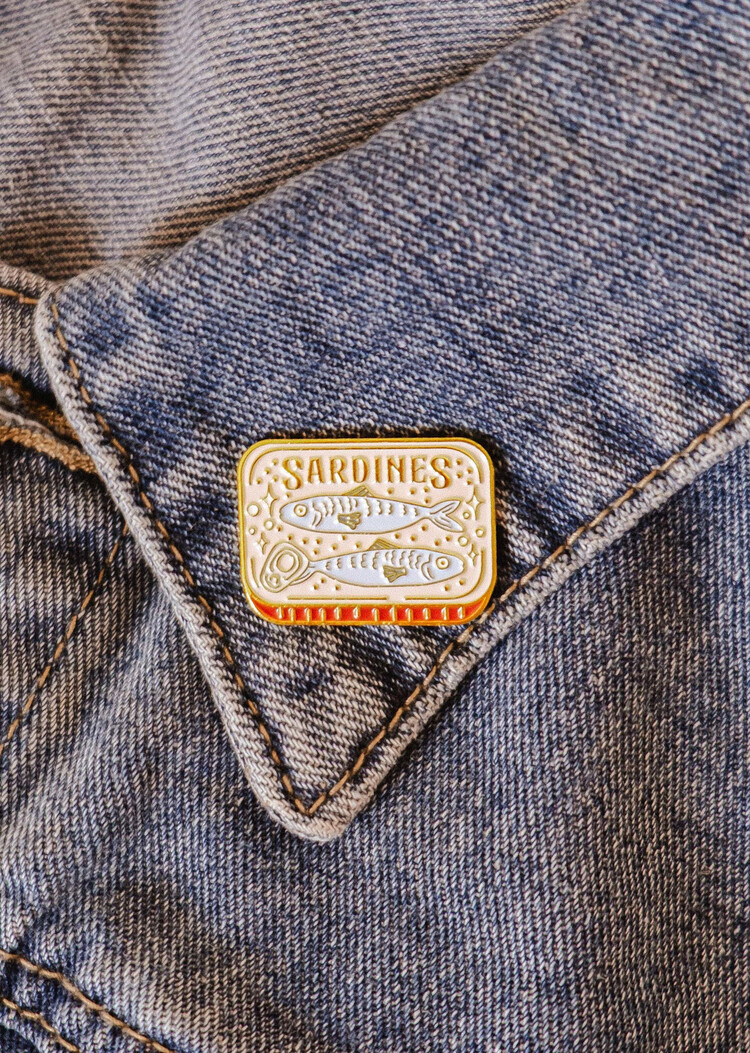 Mimi & August Épinglette - Sardines