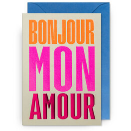 Lagom Design Carte de souhaits - Bonjour mon amour