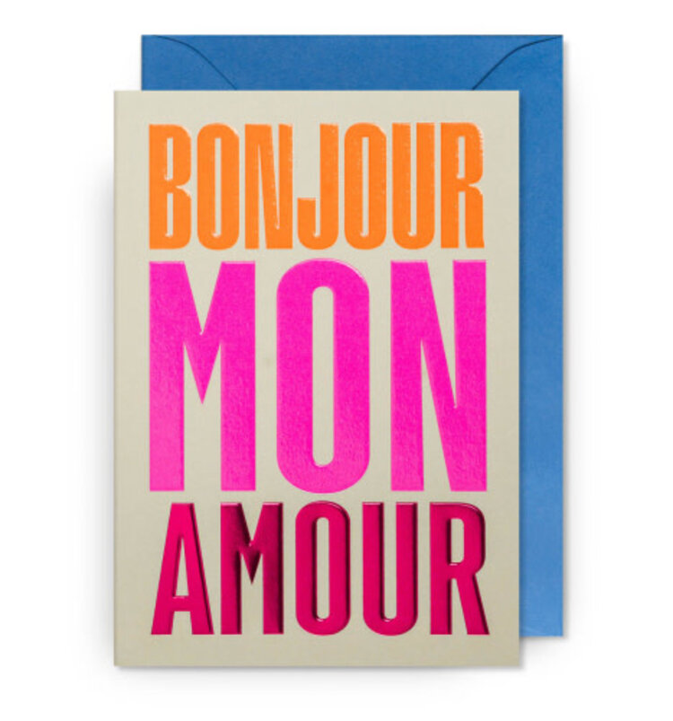 Lagom Design Carte de souhaits - Bonjour mon amour