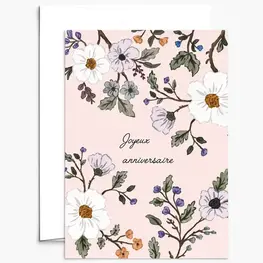 Mimi & August Carte de souhaits - Joyeux anniversaire floral