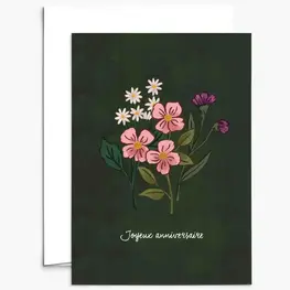 Mimi & August Carte de souhaits - Anniversaire fleurs sauvages