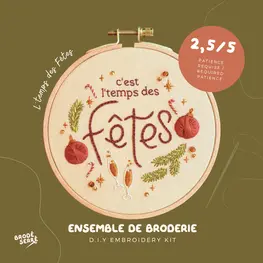 Brodé Serré Kit de broderie D.I.Y - L'temps des fêtes