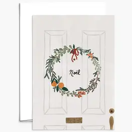 Mimi & August Carte de souhaits - Couronne de Noël