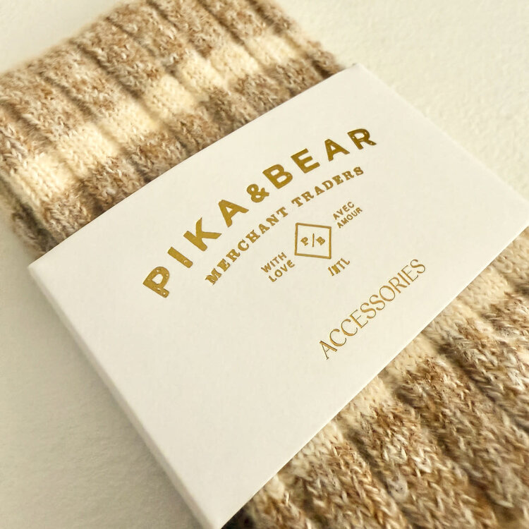 Pika & Bear Chaussette - Marina- Clay