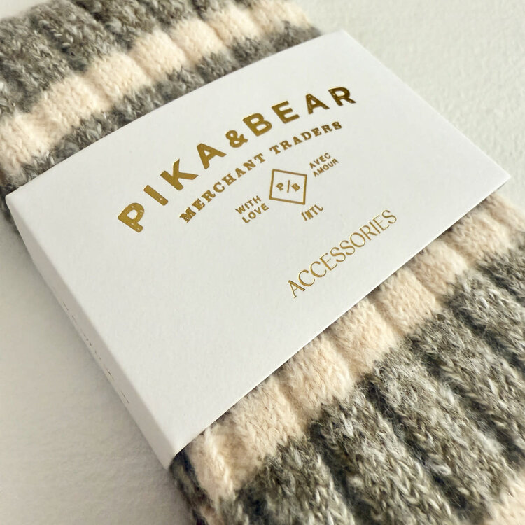 Pika & Bear Chaussette - Marina - Fossil