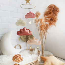 The Butter Flying Mobile 4 nuages - Blush Terracotta
