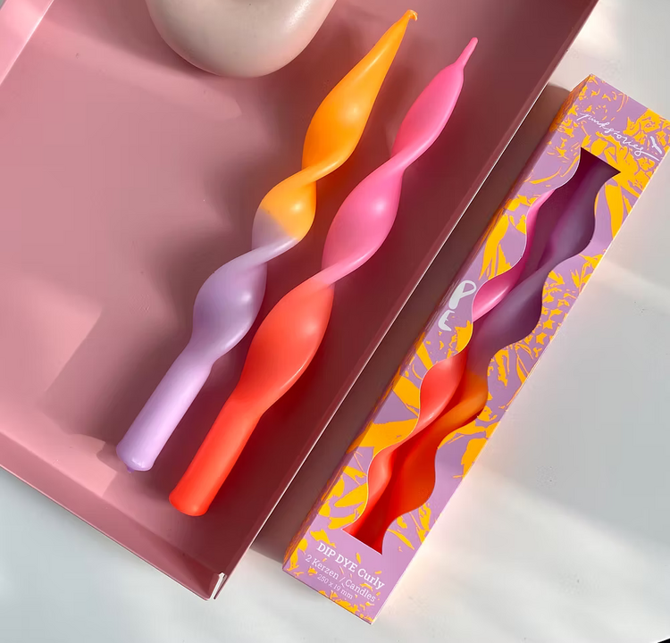 Pink Stories Chandelles torsadées - Édition Miami - Lilas