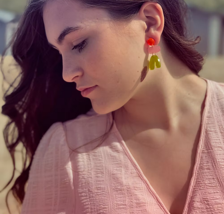 Pink Stories Boucles d'oreilles - Île Fidji