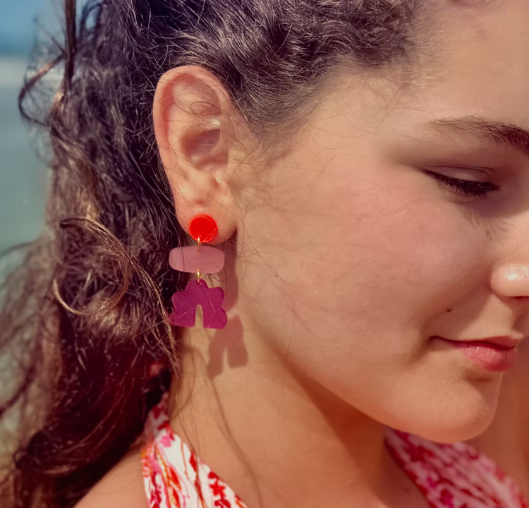 Pink Stories Boucles d'oreilles - Venice Rollerskates