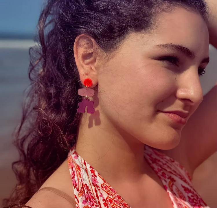 Pink Stories Boucles d'oreilles - Venice Rollerskates