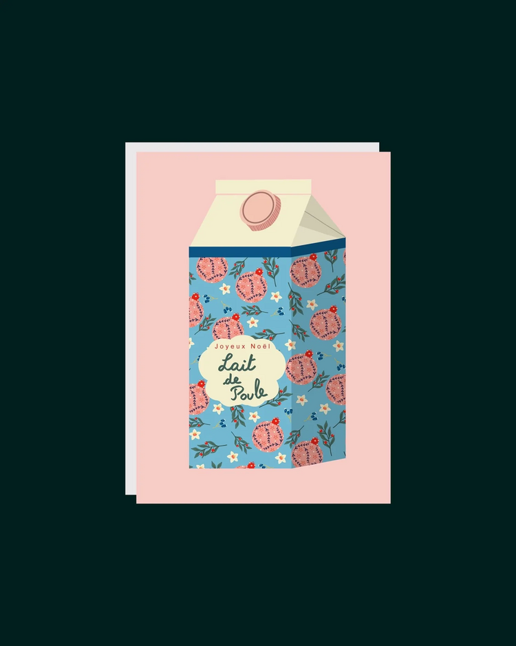 Citron & Miel Carte de souhaits Noël -  Lait de Poule
