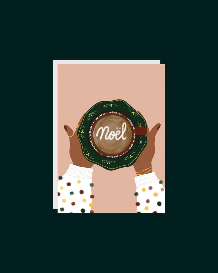 Citron & Miel Carte de souhaits Noël -  Tasse Noël