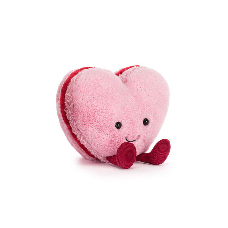 Jellycat Peluche - Macaron Colette - Coeur rose