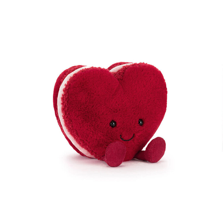 Jellycat Peluche - Macaron Arlette - Coeur rouge
