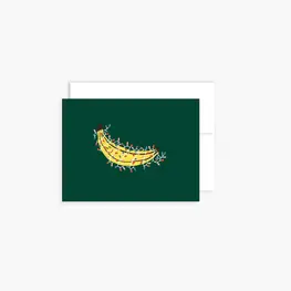 Boucle et Papier Carte de souhaits - Banane festive