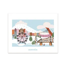 Boucle et Papier Affiche - Montréal l'hiver