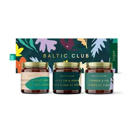 Baltic Club Mini Trio de Chandelles Jasper - Coffret cadeau