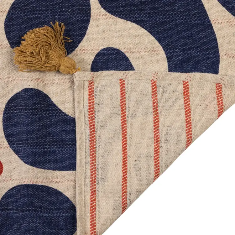 Bloomingville Jeté - Motifs courbes abstraites - 60x50