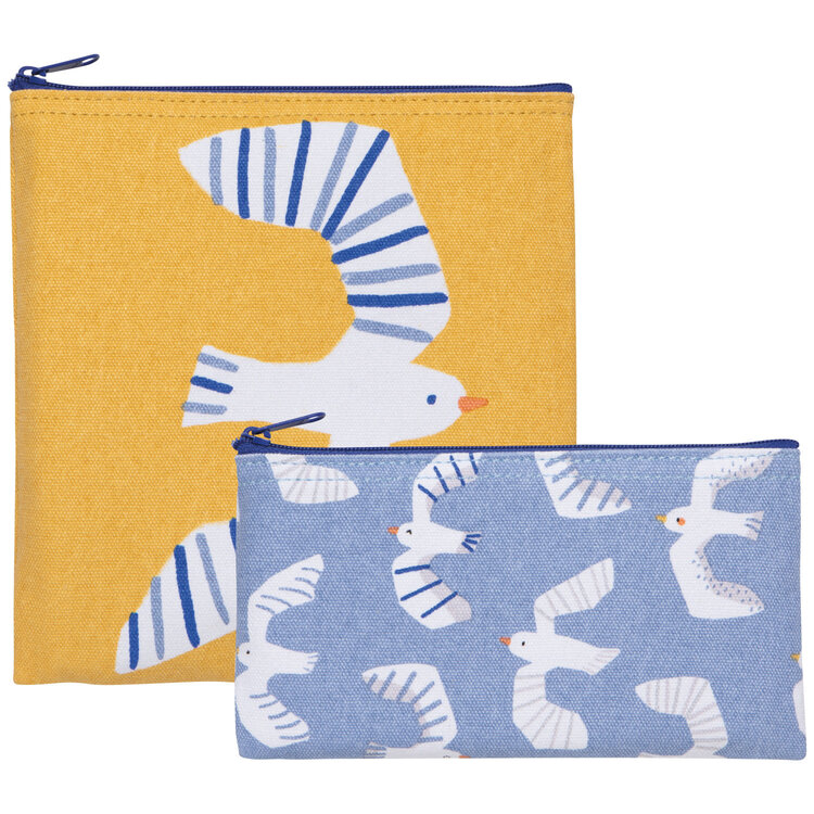 Danica Ensemble de sacs (2) pour collation - Oiseaux