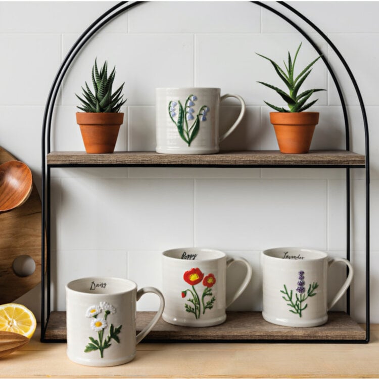 Tasse à relief - Coquelicot