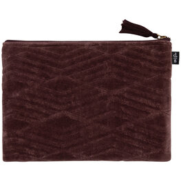 Danica Pochette en velour - Figue