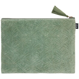 Danica Pochette en velour - Jade