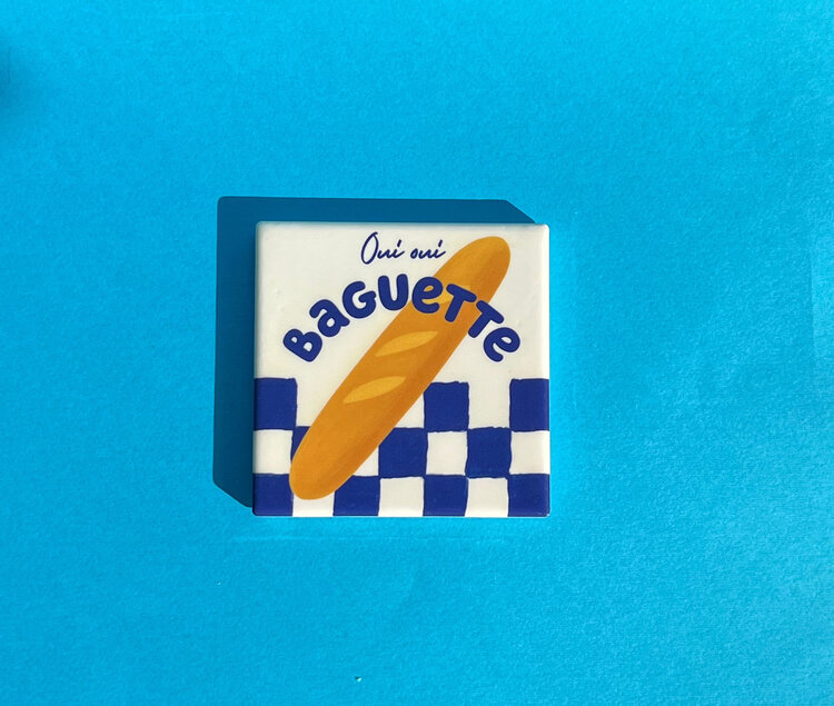 Atelier Pistache Sous-verre - Oui oui baguette