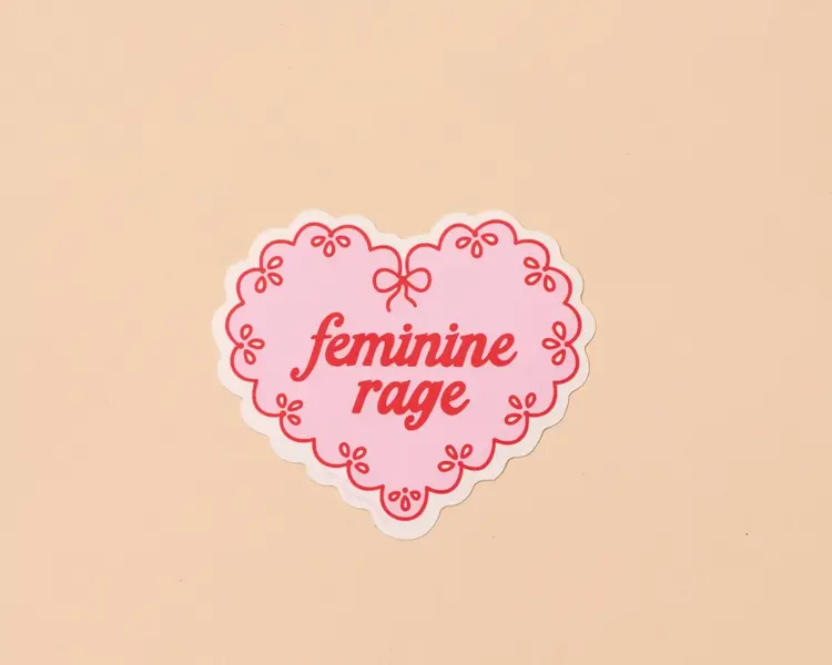 And Here We Are Autocollant en vinyle - Feminine Rage