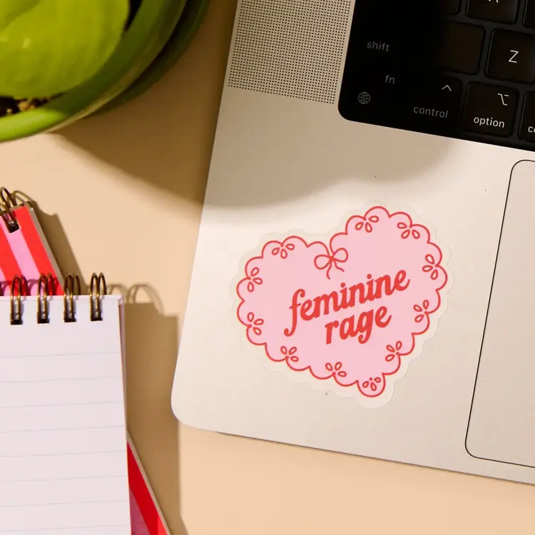 And Here We Are Autocollant en vinyle - Feminine Rage