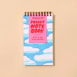 And Here We Are Carnet à spirale de poche - Ciel et nuages