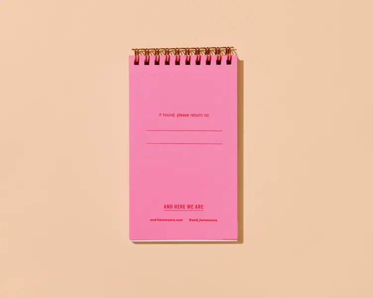 And Here We Are Carnet à spirale de poche - Ciel et nuages