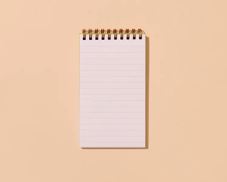 And Here We Are Carnet à spirale de poche - Rayures bleues et vertes