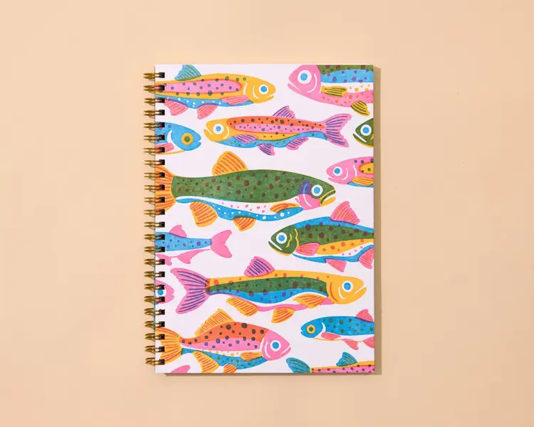 And Here We Are Carnet à spirale - Truites arc-en-ciel