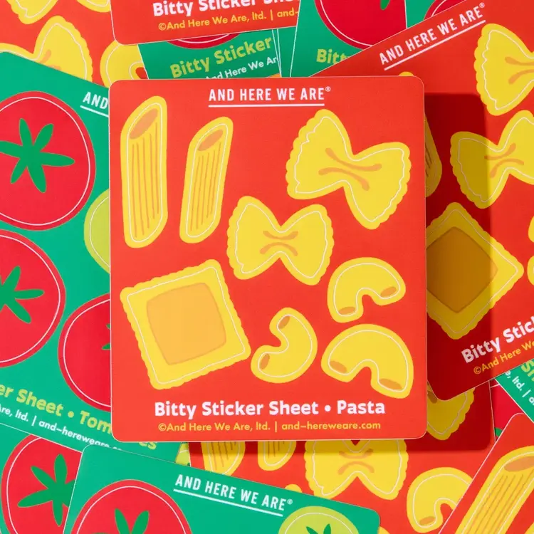 And Here We Are Feuille d'autocollants - Pâtes