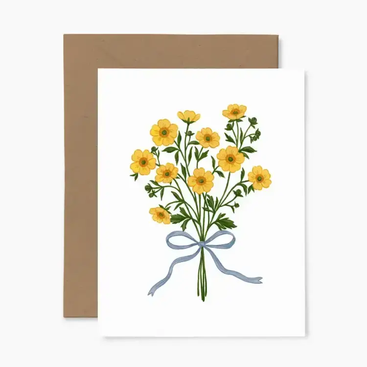 Papier Fleuri Co Carte de souhaits - Jolies renoncules