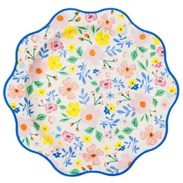 Bonjour Fête Assiettes - Floral Multicolore